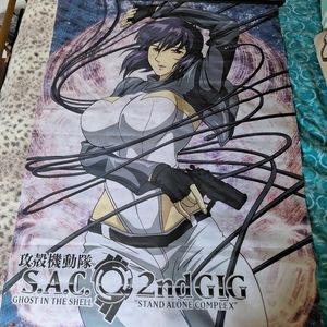 "Ghost in the Shell" Cloth Banner/Wall Poster, S.A.C 2nd GIG, Major Kusanagi